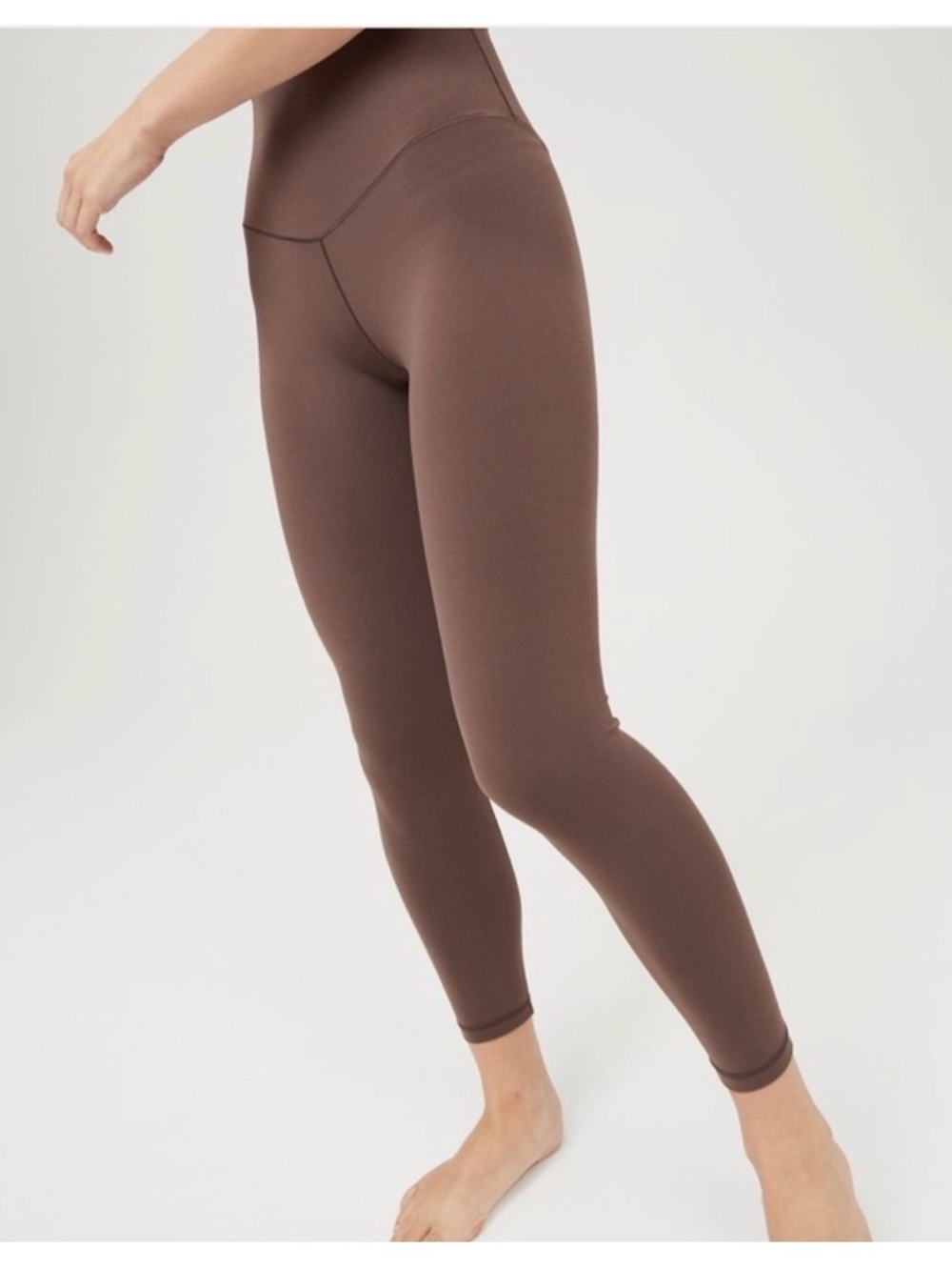 Aerie Offline Real Me High Rise Leggings 7/8 in Brown Small